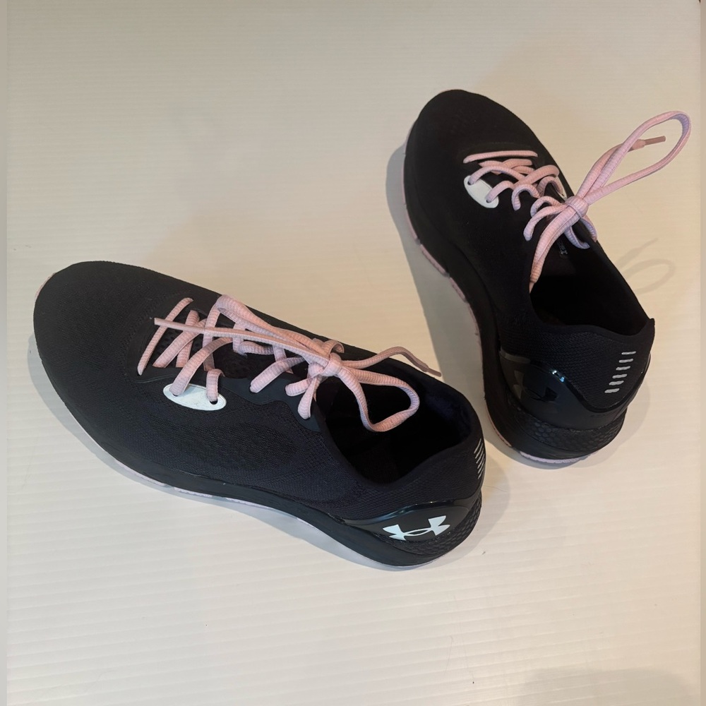 Under Armour HOVR Black and Pink Women's Athletic Shoes - Picture 5 of 8